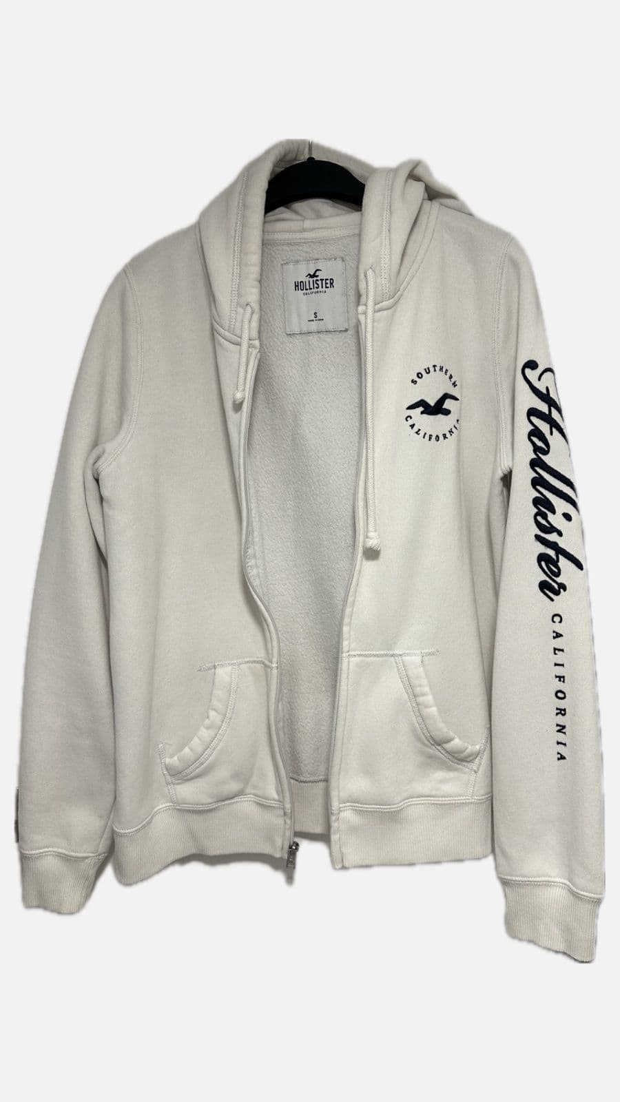 Hollister zip-up hoodie - S