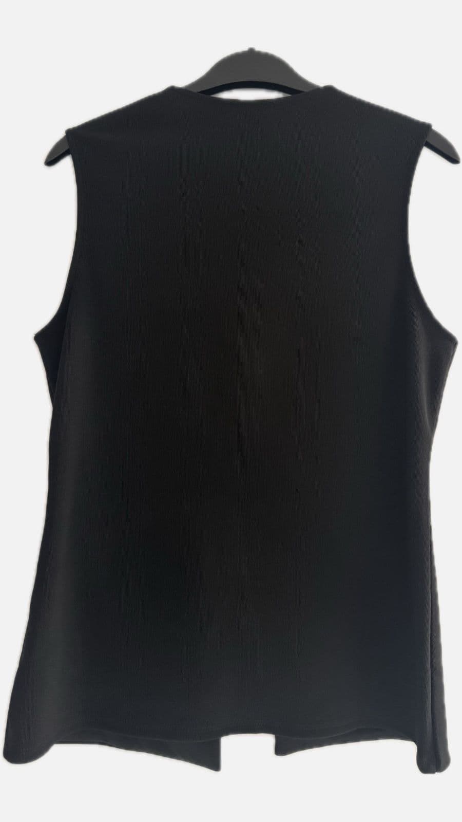 ASOS Design Black Button-Up Waistcoat - M