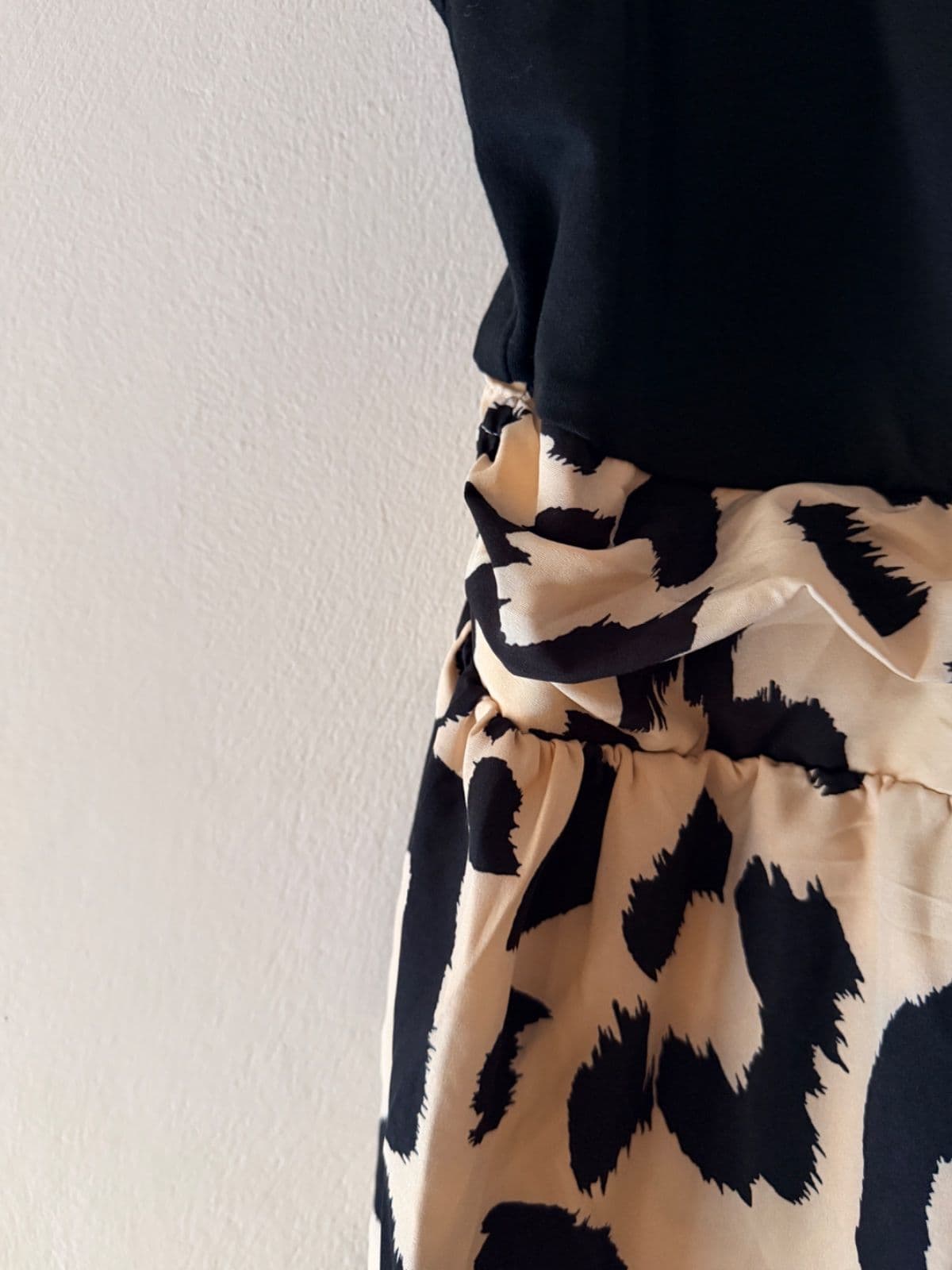 Long animal print dress
