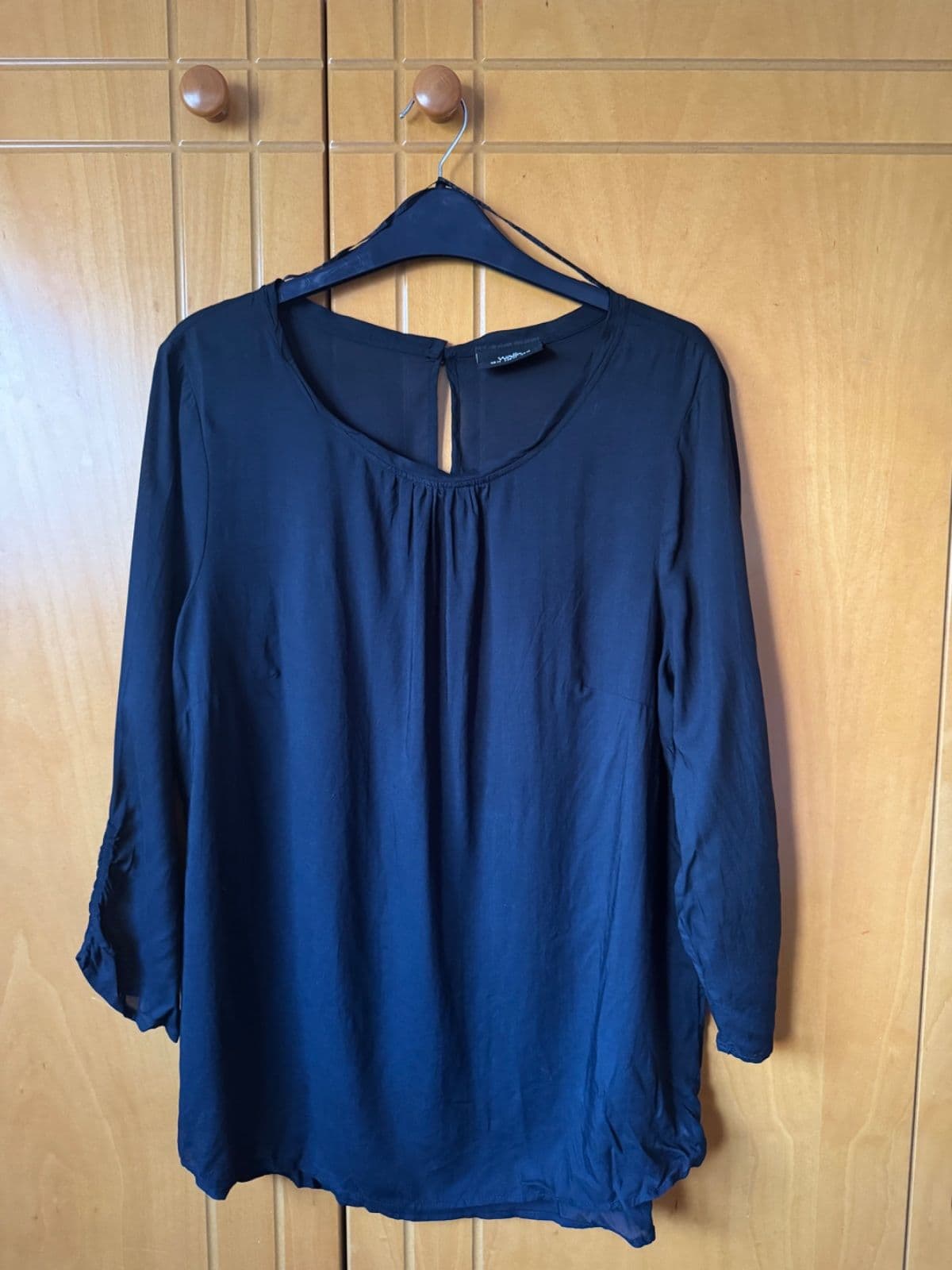 Wallis Long Sleeve Black Blouse  UK 14