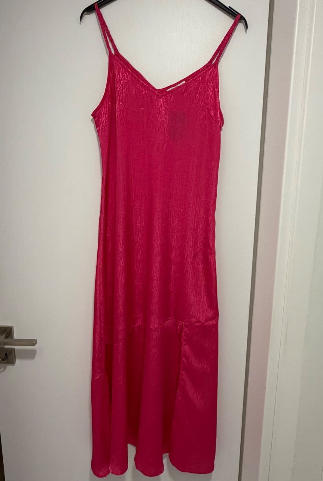 Pink Midi Dress with Braided Straps – NEXT