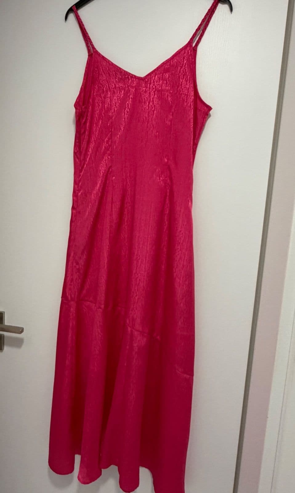 Pink Midi Dress with Braided Straps – NEXT