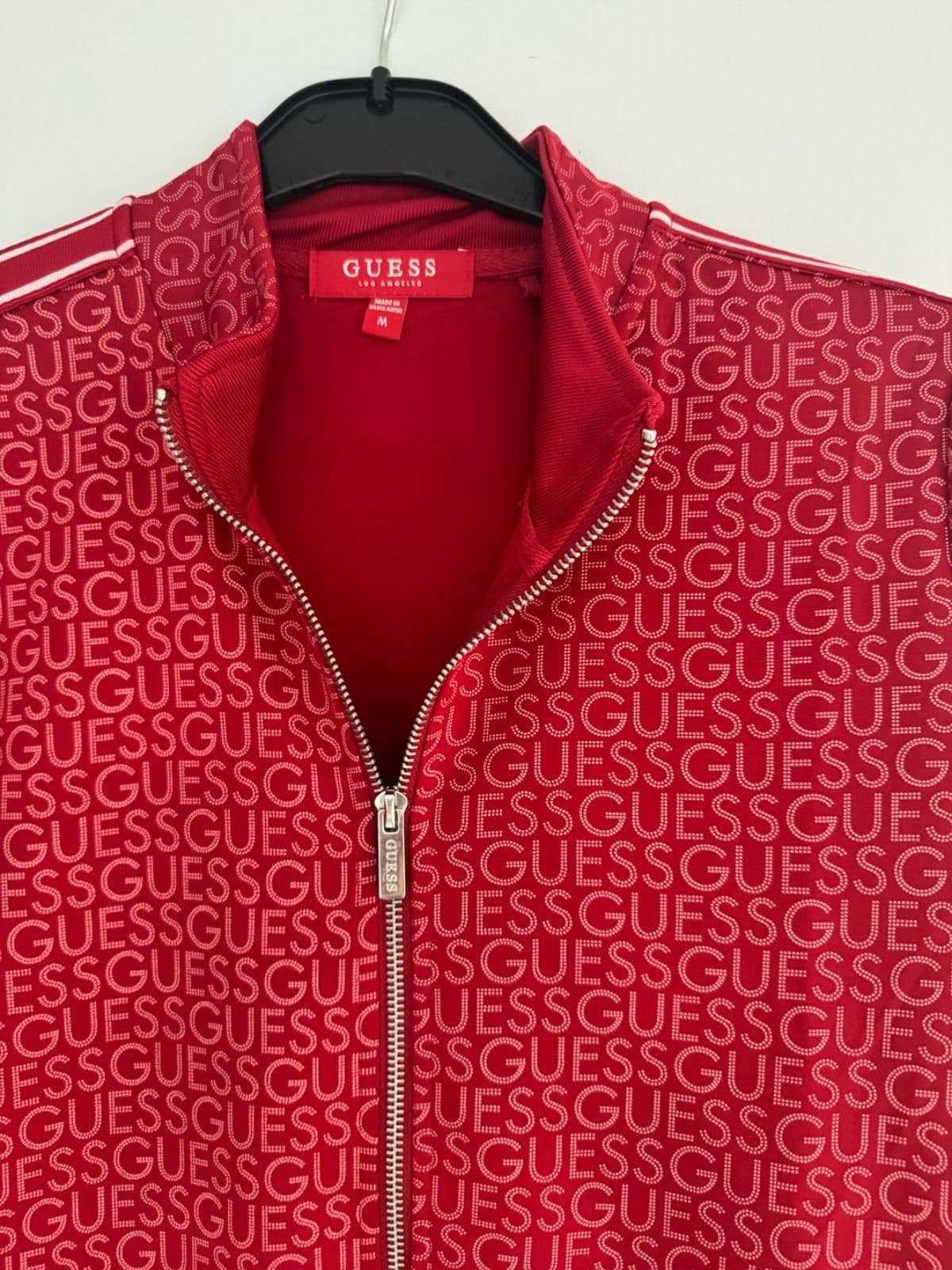 Guess Red Logo Track Jacket - M