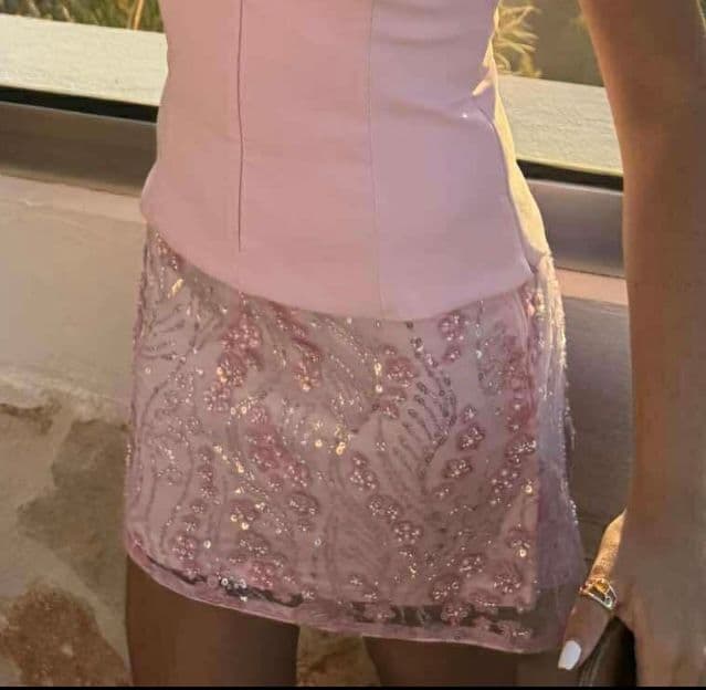 Pink skirt