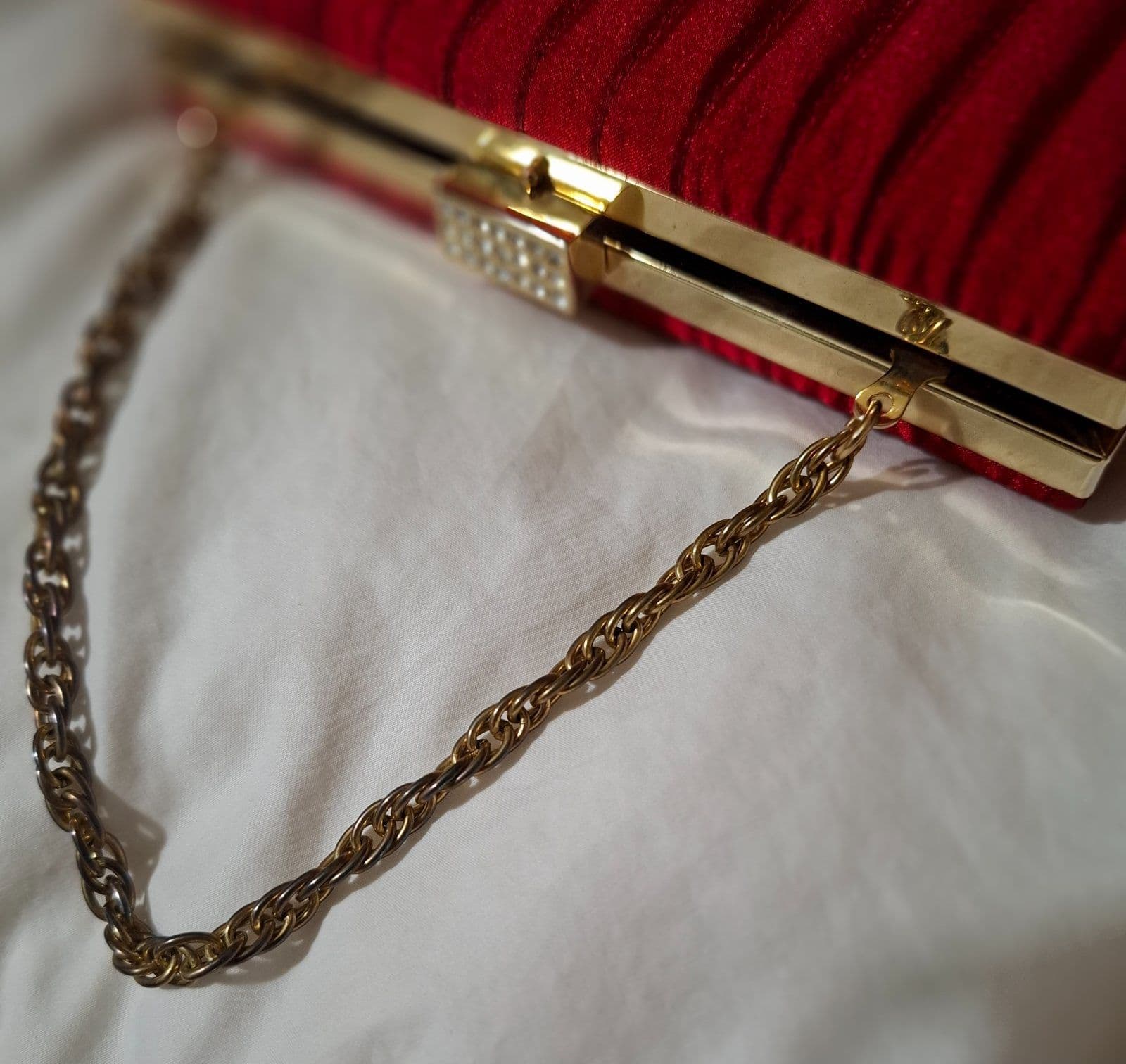 Vintage Red clutch